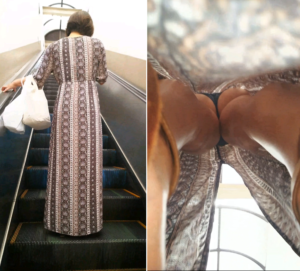 けしからん、エスカレーターで盗撮を警戒して最後尾に乗るような娘には悪戯part.18【携帯用・縦動画】≪一般編≫