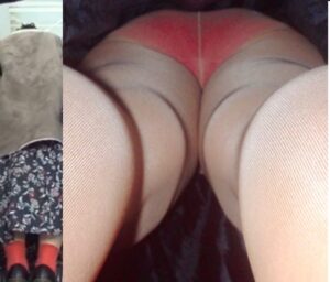 せっかくのピンクパンツもストッキングが邪魔！？そんなことない？