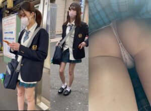 4日分収録！対面パンチラ有り！カースト最上位！青チェックめくりました⑪