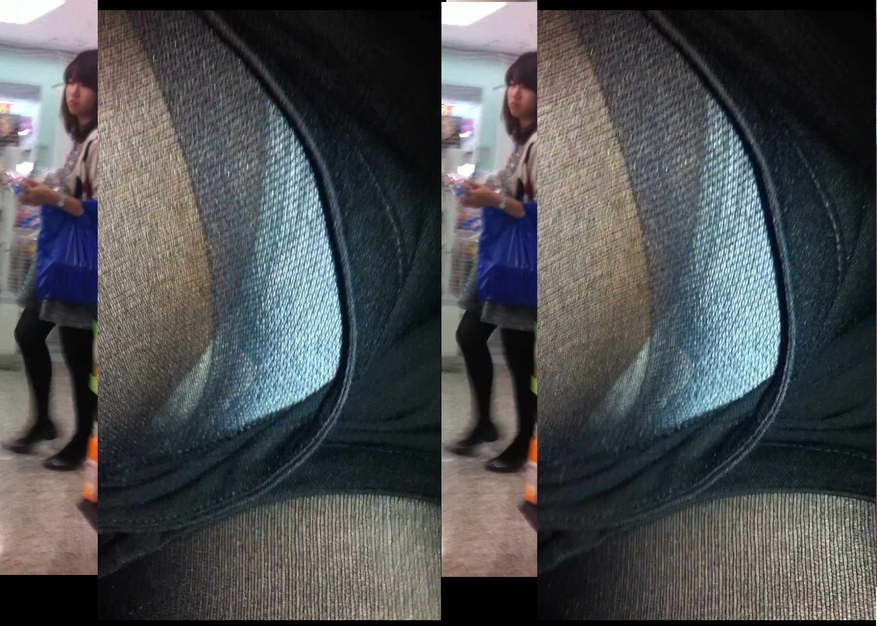 立体に見えるとか見えないとか！でも黒ストか～